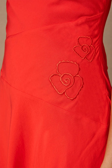 MØN RENN REVERIE MINI DRESS - SIREN RED - STUDIO JO STORE